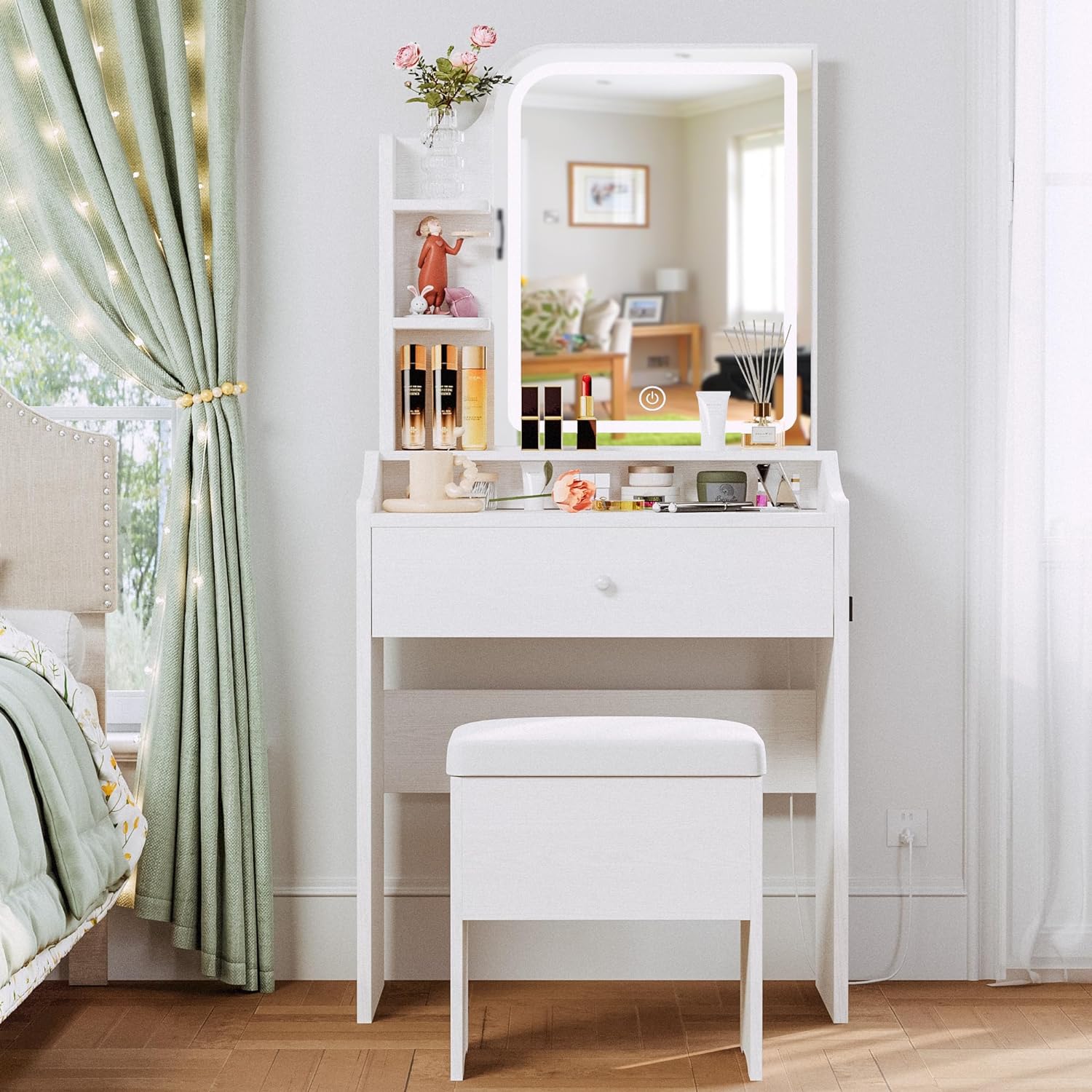 Desk Setup Simple - High Quality Vanity Desk With Large