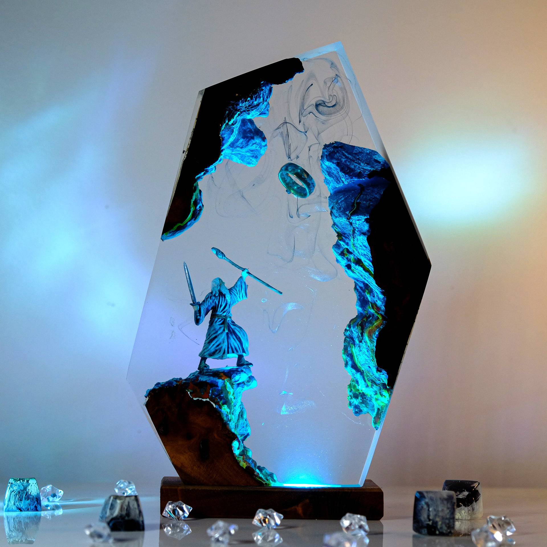 Desk Setup At Home - Movie Scence Figure Table Resin Lamp