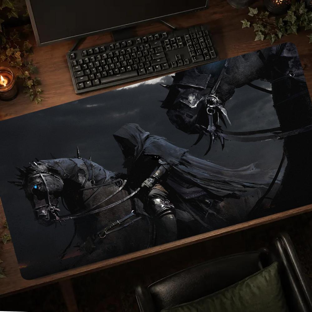 Desk Setup Dark - Dark Riders Mousepad Desk Accessories Carpet