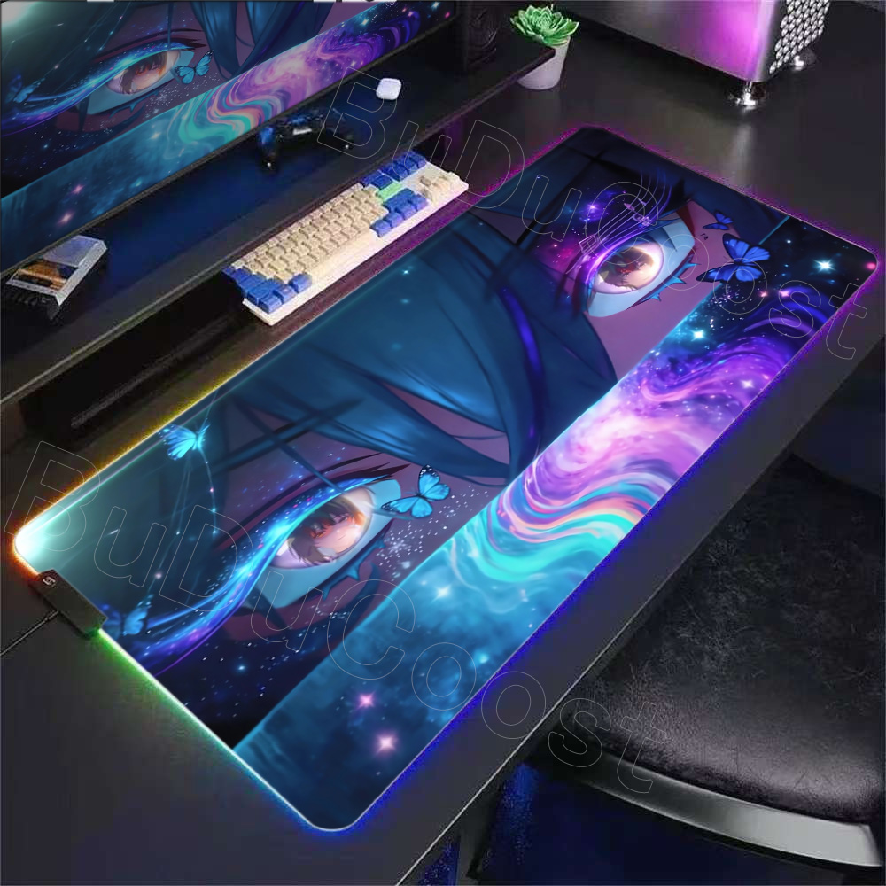 Desk Setup Keyboard - RGB Desk Mat Beautiful Shorekeeper Chisa