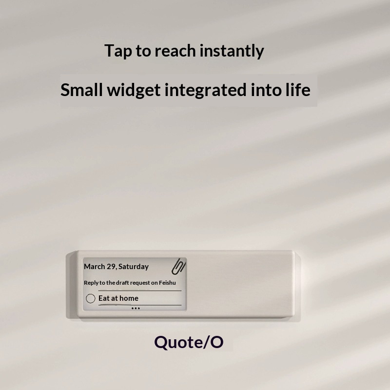 Desk Setup Quotes - Quote O Smart Wifi E Ink