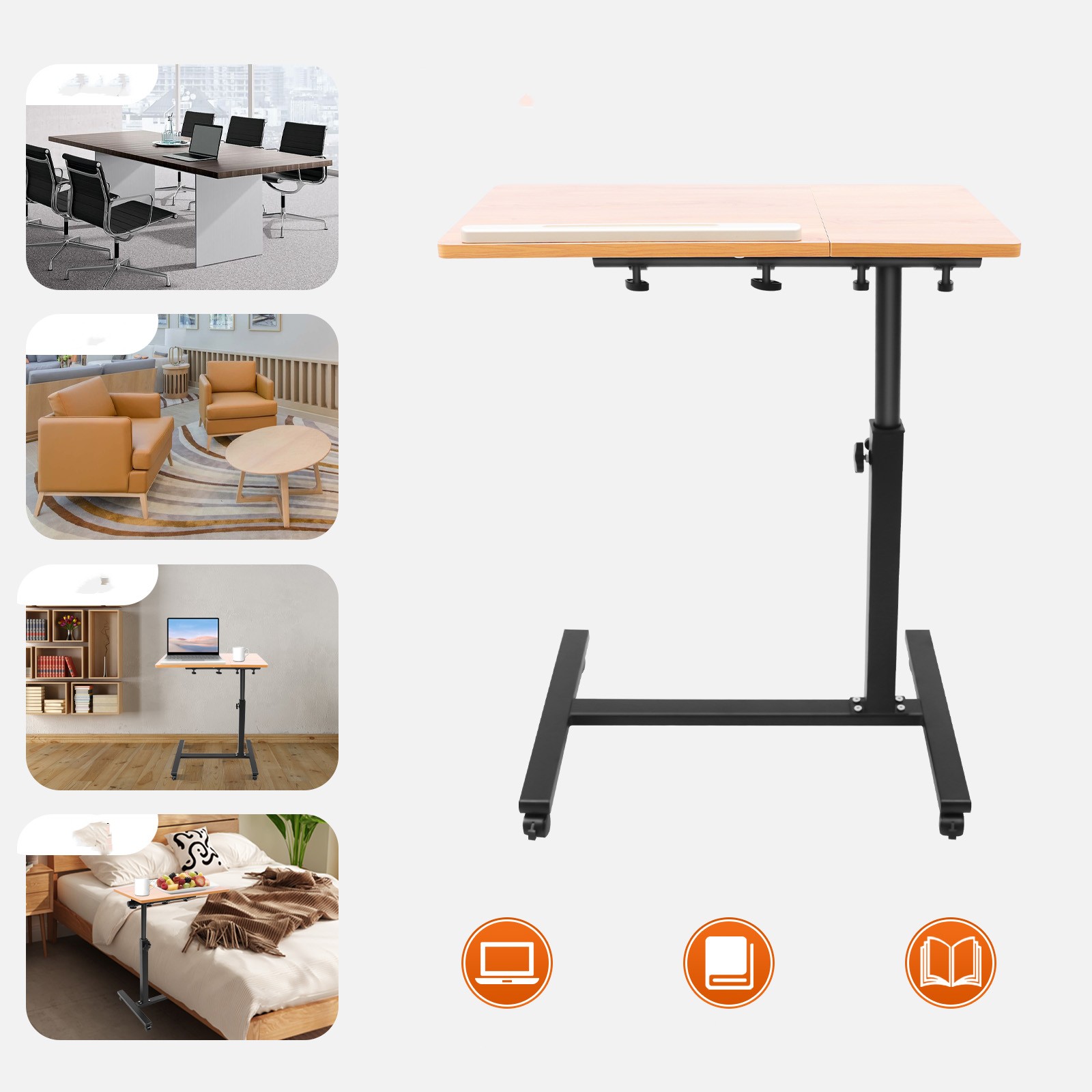 Mobile Laptop Table Adjustable - Desk Setup For Laptop review and price