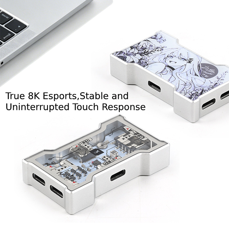 RGB USB Hub 2 Input 3 Output A - Desk Setup Keyboard review and price