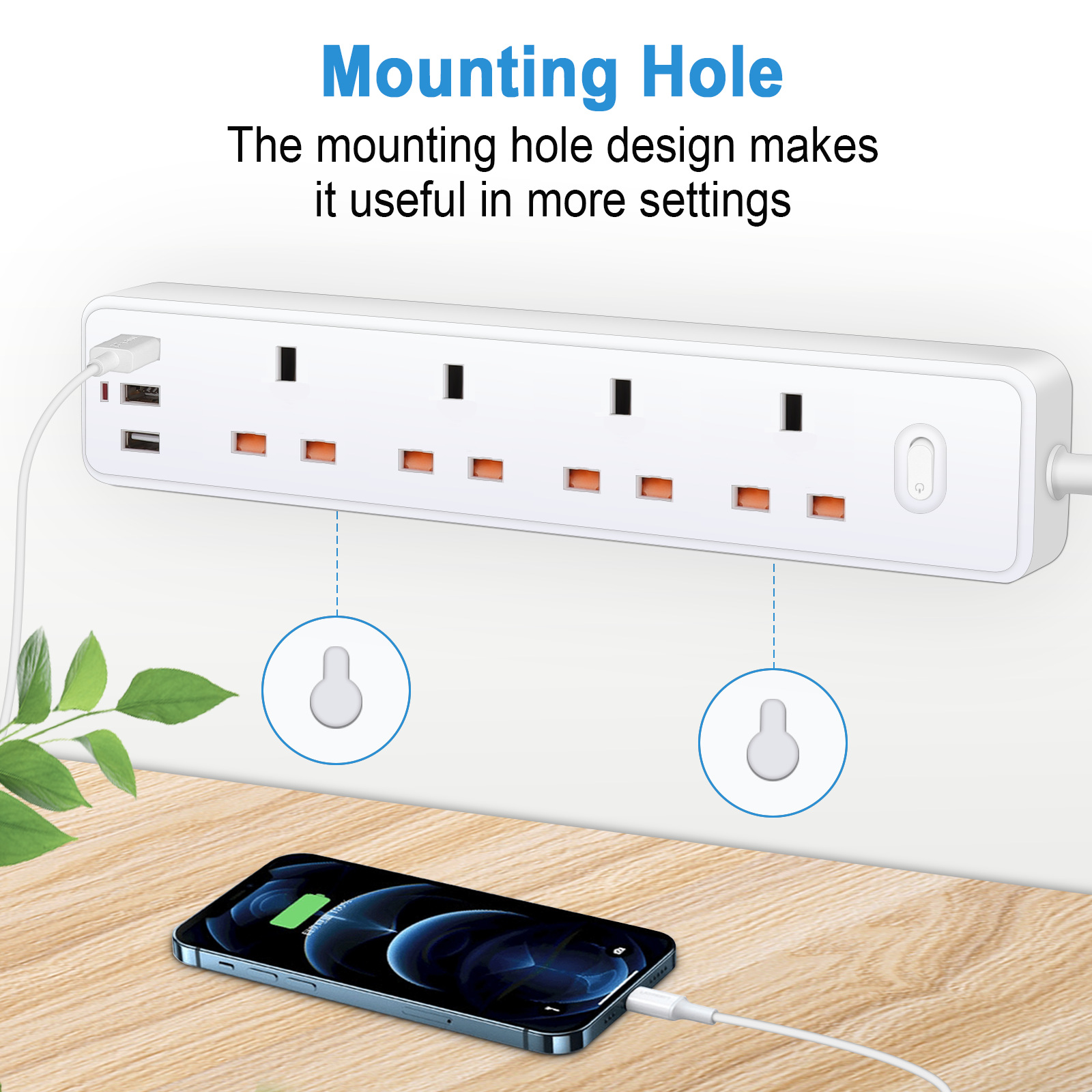 Power Strip Electric Socket UK - Power Strip Flat review and price