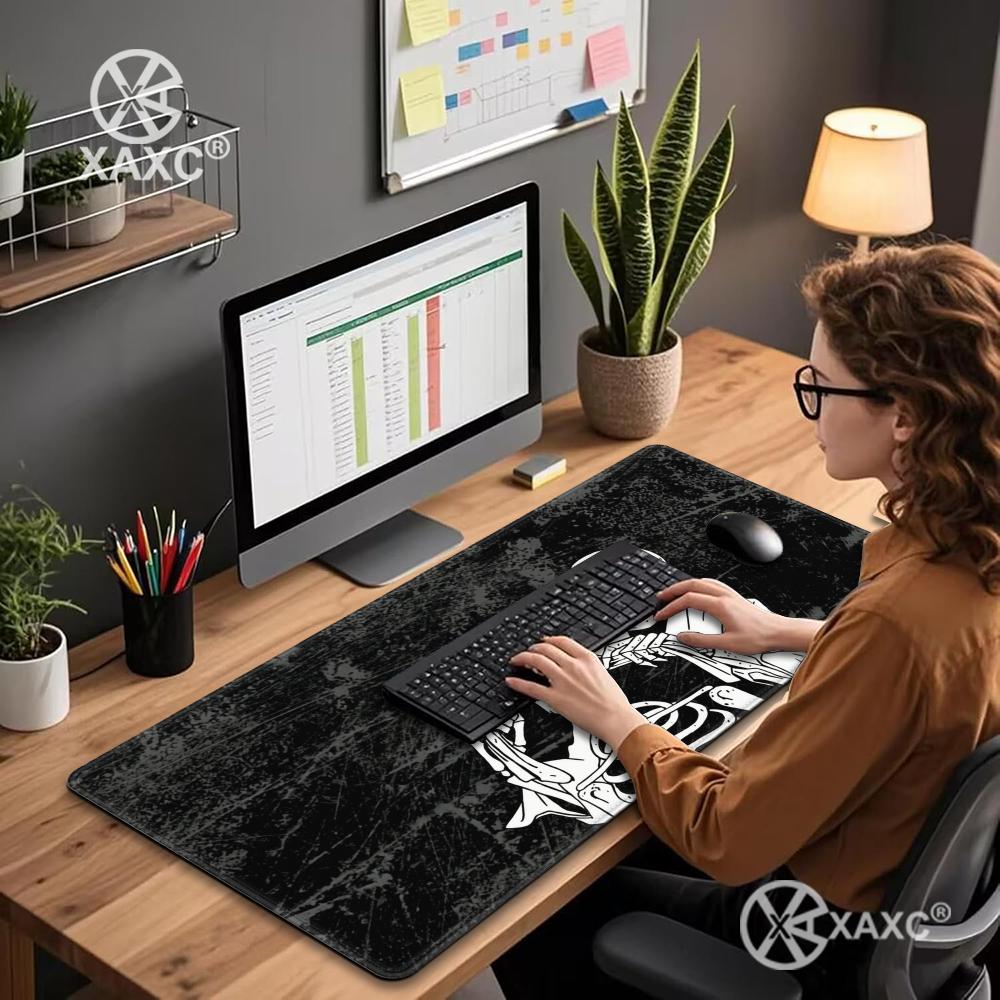 Skull Mouse Pad Dark Ink Desk  - Desk Setup Dark review and price