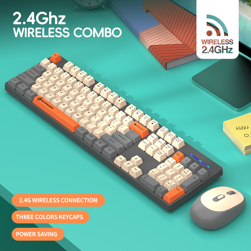 2.4G Wireless Office Keyboard  - Desk Setup Keyboard review and price