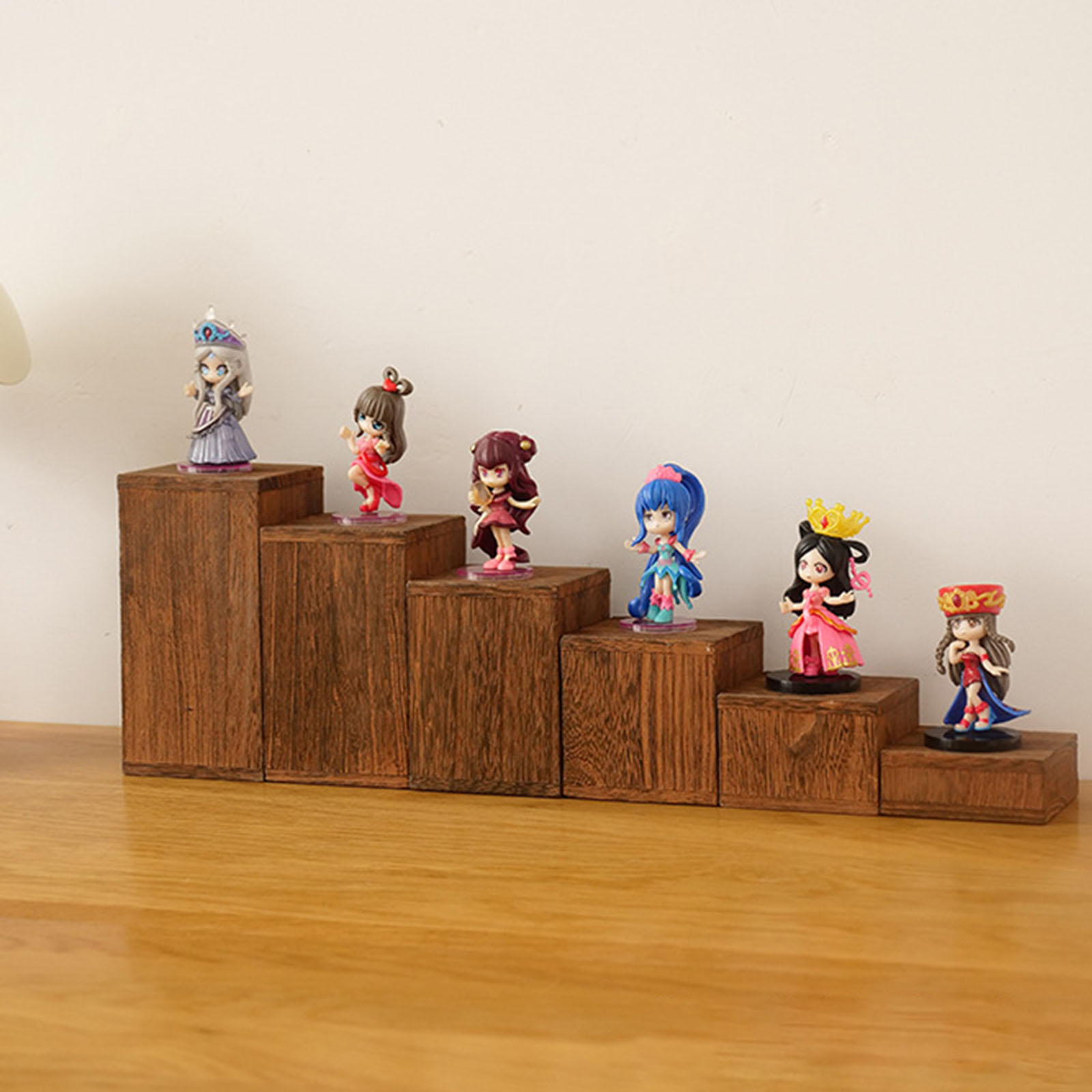 Figure Display Stand Storage R - Desk Setup Wood review and price