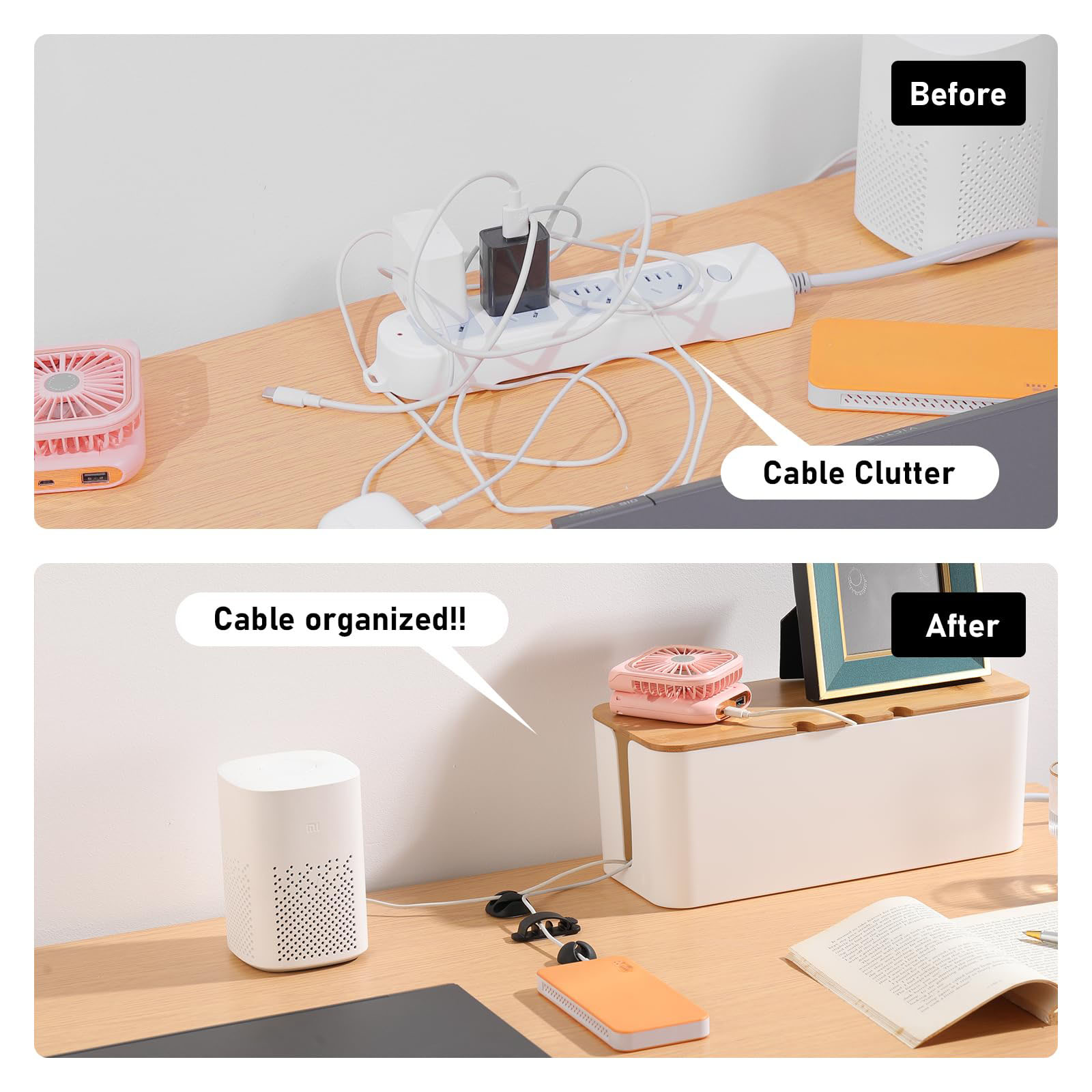 Large Cable Management Box – W - Desk Setup Hub review and price