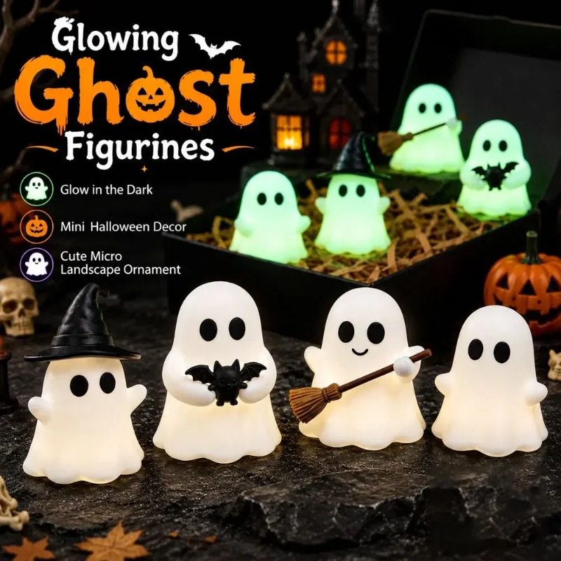 1-5PCS Glow in Dark Mini Ghost - Desk Setup Dark review and price