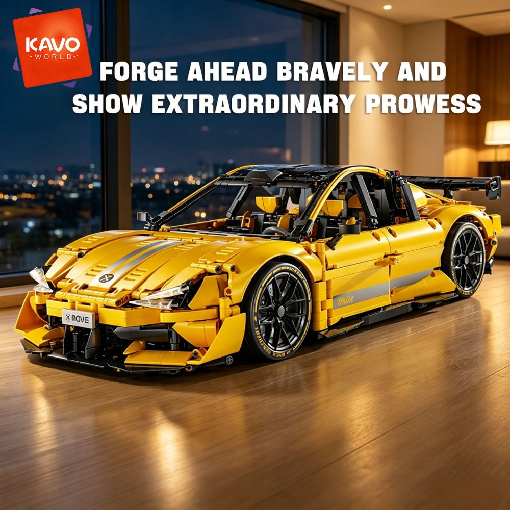 KAVOWORLD 2143pcs Yellow 1:10  - Desk Setup Simulator review and price