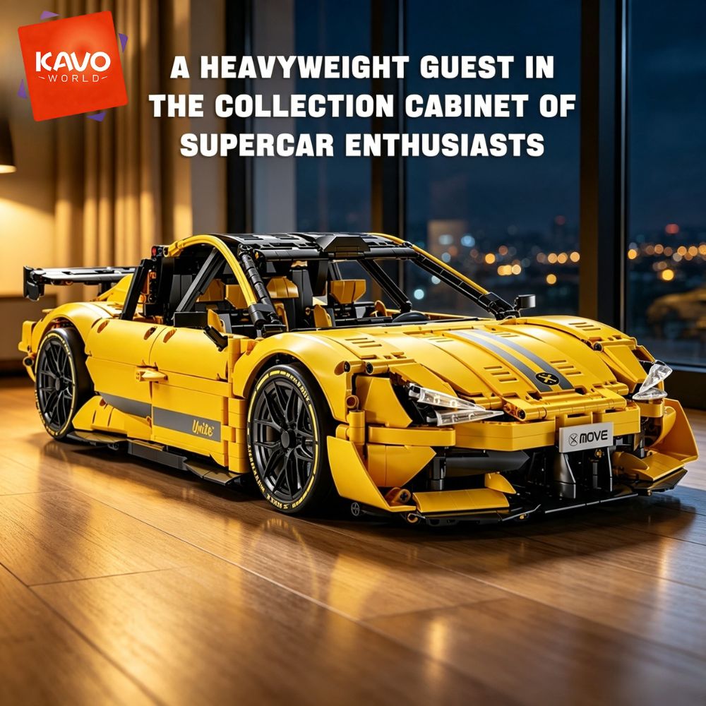 KAVOWORLD 2143pcs Yellow 1:10  - Desk Setup Simulator review and price