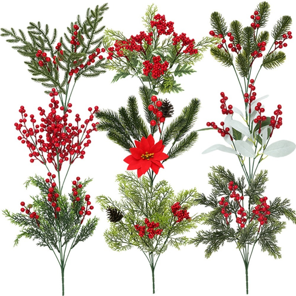 Artificial Christmas Greenery  - Desk Setup At Home review and price