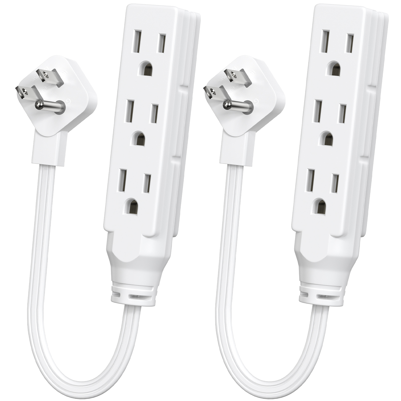 2pcs Flat Plug Three-Socket Po - Power Strip Flat review and price