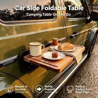 Outdoor Camping Picnic Car Sid - Desk Setup Wood review and price