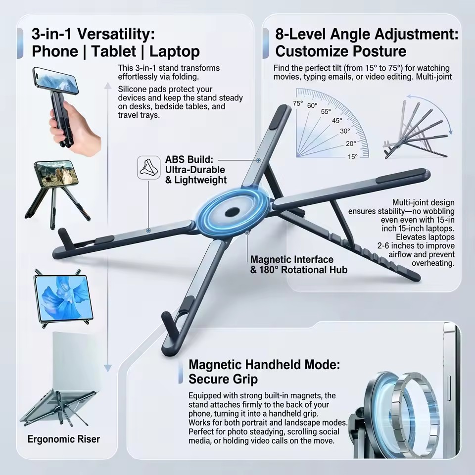 Portable Magnetic Phone Holder - Desk Setup At Home review and price