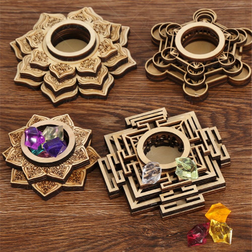 Lotus Pattern Wooden Crafts Ho - Desk Setup Wood review and price