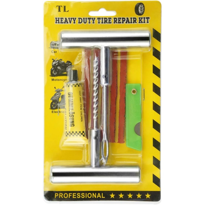 1Set Tire Repair Kit with Plug - Power Strip Flat review and price