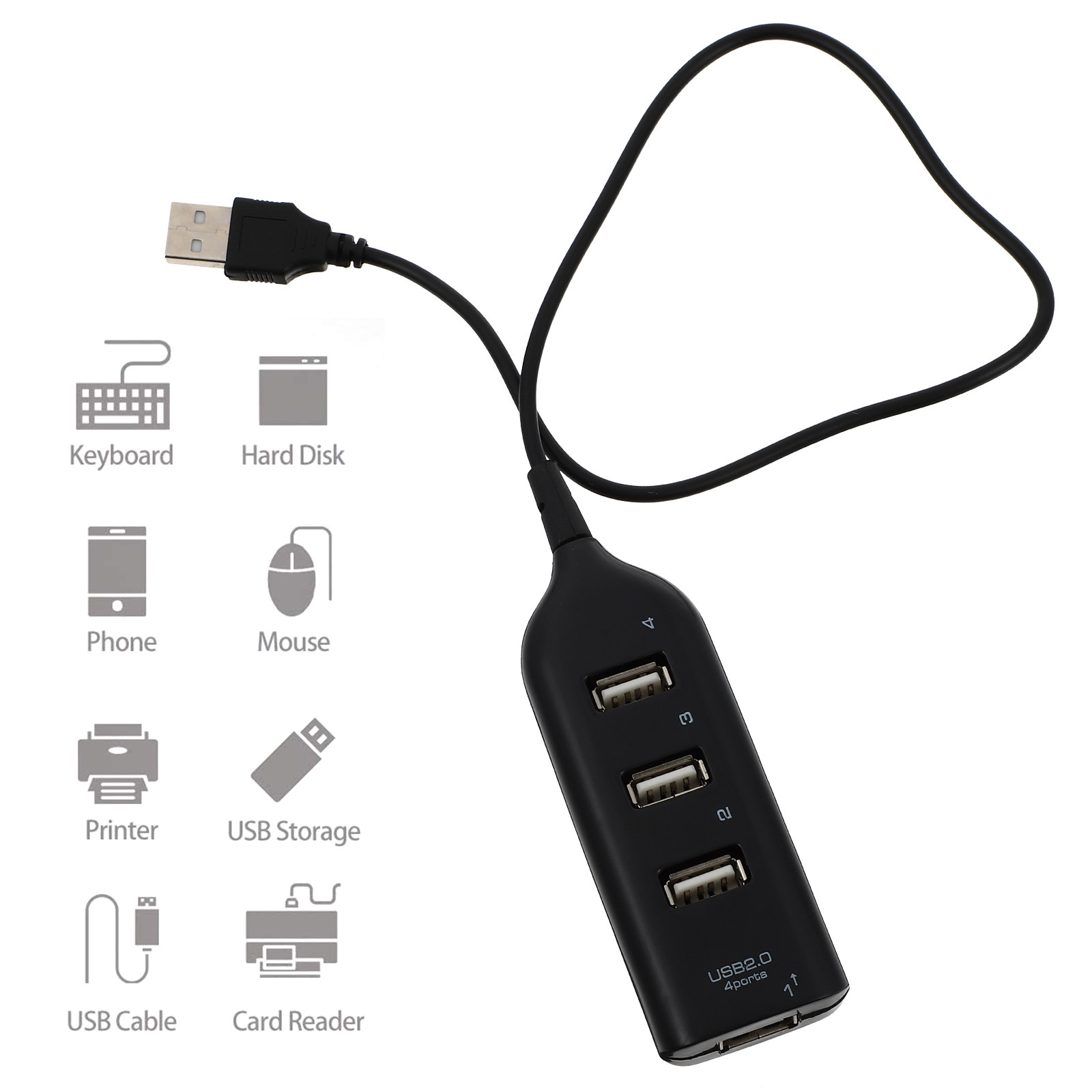 1Pcs Portable Port USB Hub Usb - Desk Setup Hub review and price