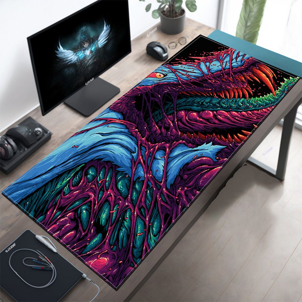 Japan Red Mouse Pad Neon Gore  - Desk Setup Red review and price