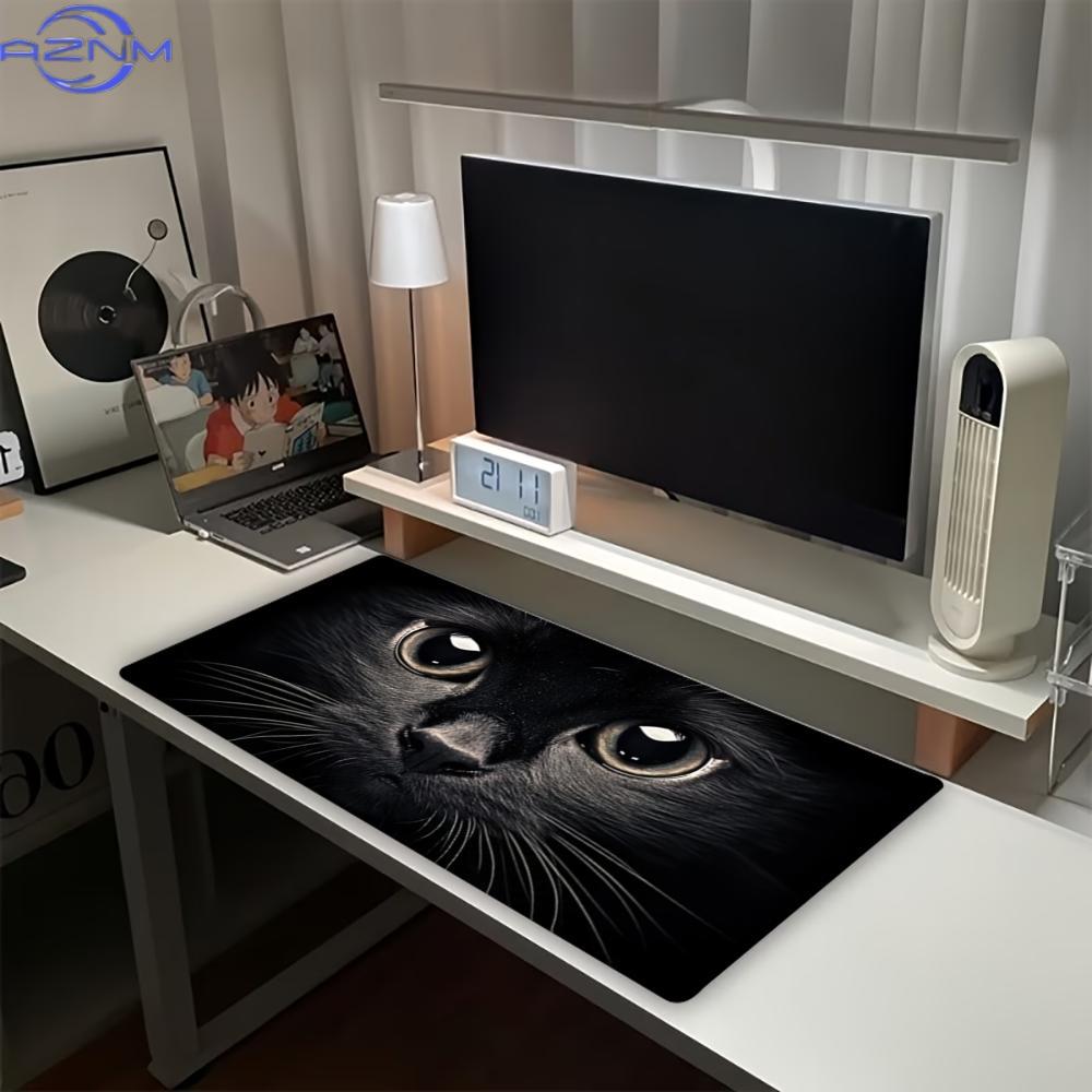 Dark Cat Eyes Large Gaming Mou - Desk Setup Dark review and price