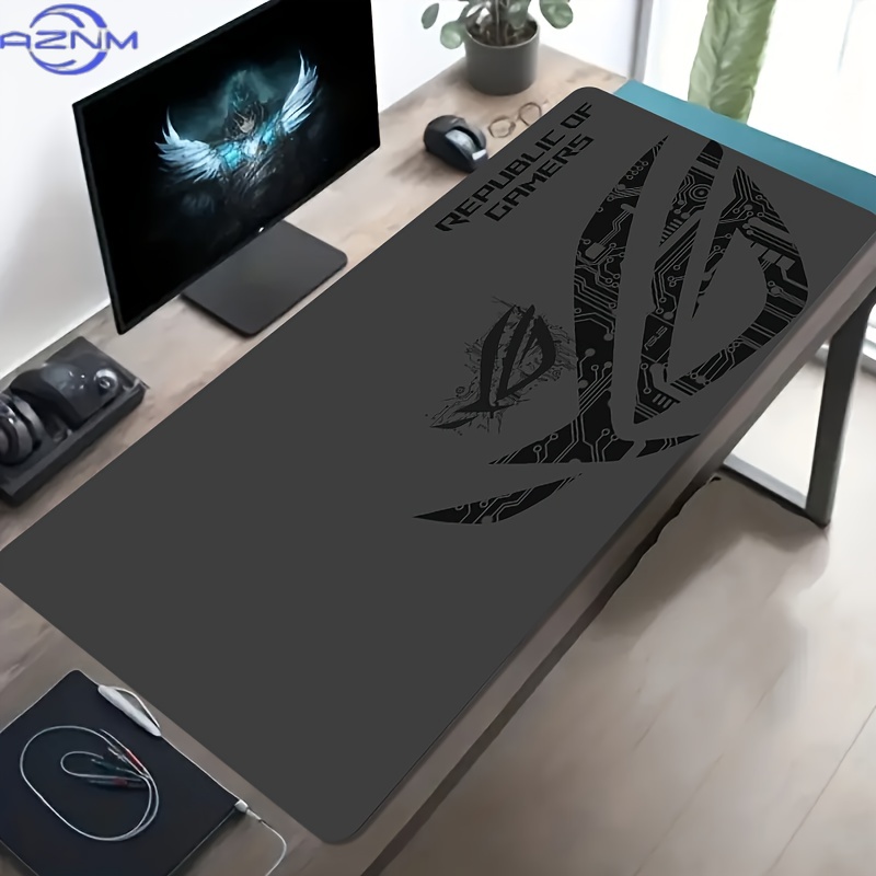 1pc Large Gaming Mouse Pad ROG - Desk Setup Pc review and price