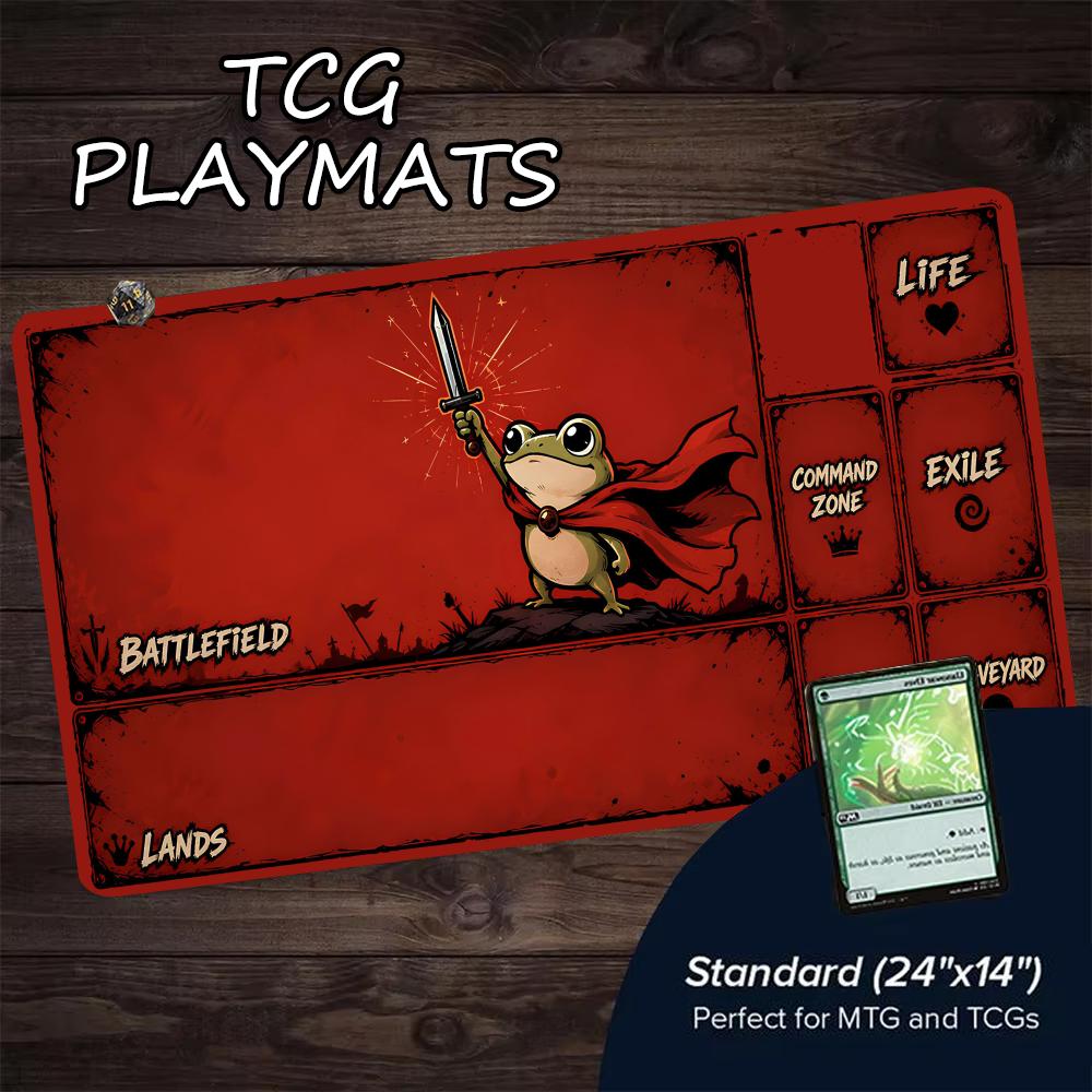 Red Cape Sword Frog  MTG&TCG T - Desk Setup Red review and price