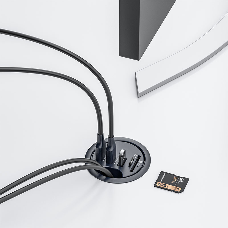 USB HUB 3.0 Mount In Desk Dock - Desk Setup Hub review and price