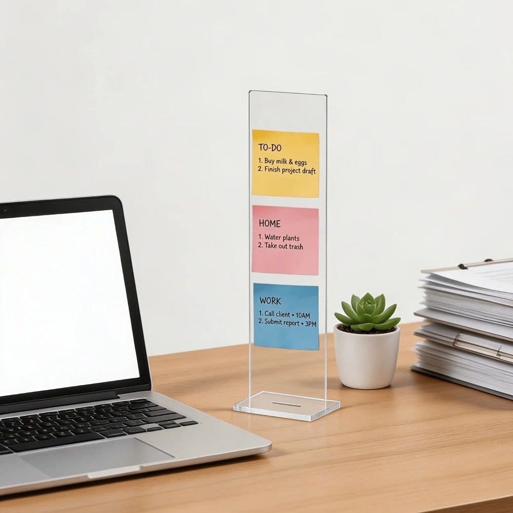 Acrylic Memo Message Board Cle - Sticky Memo Holder review and price