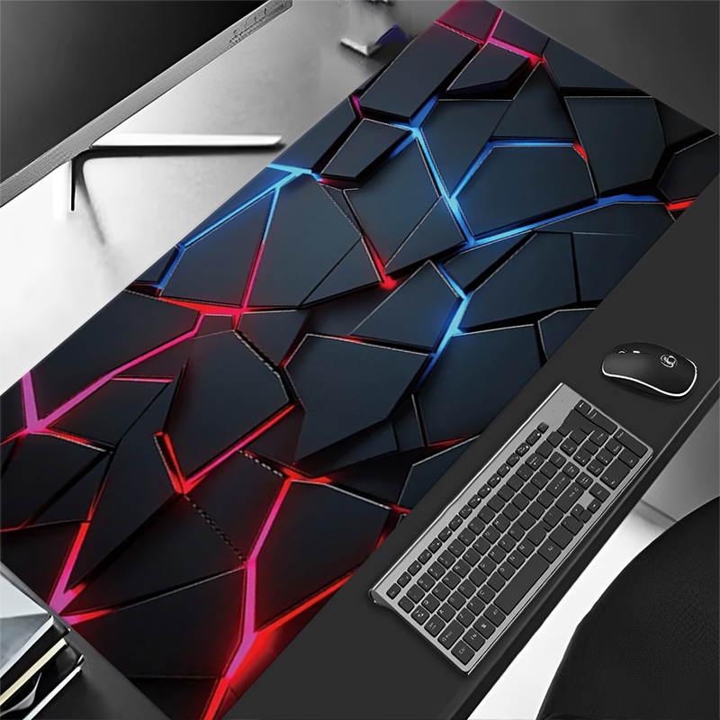 Large Gaming Mouse Pad 90x40 R - Desk Setup Red review and price