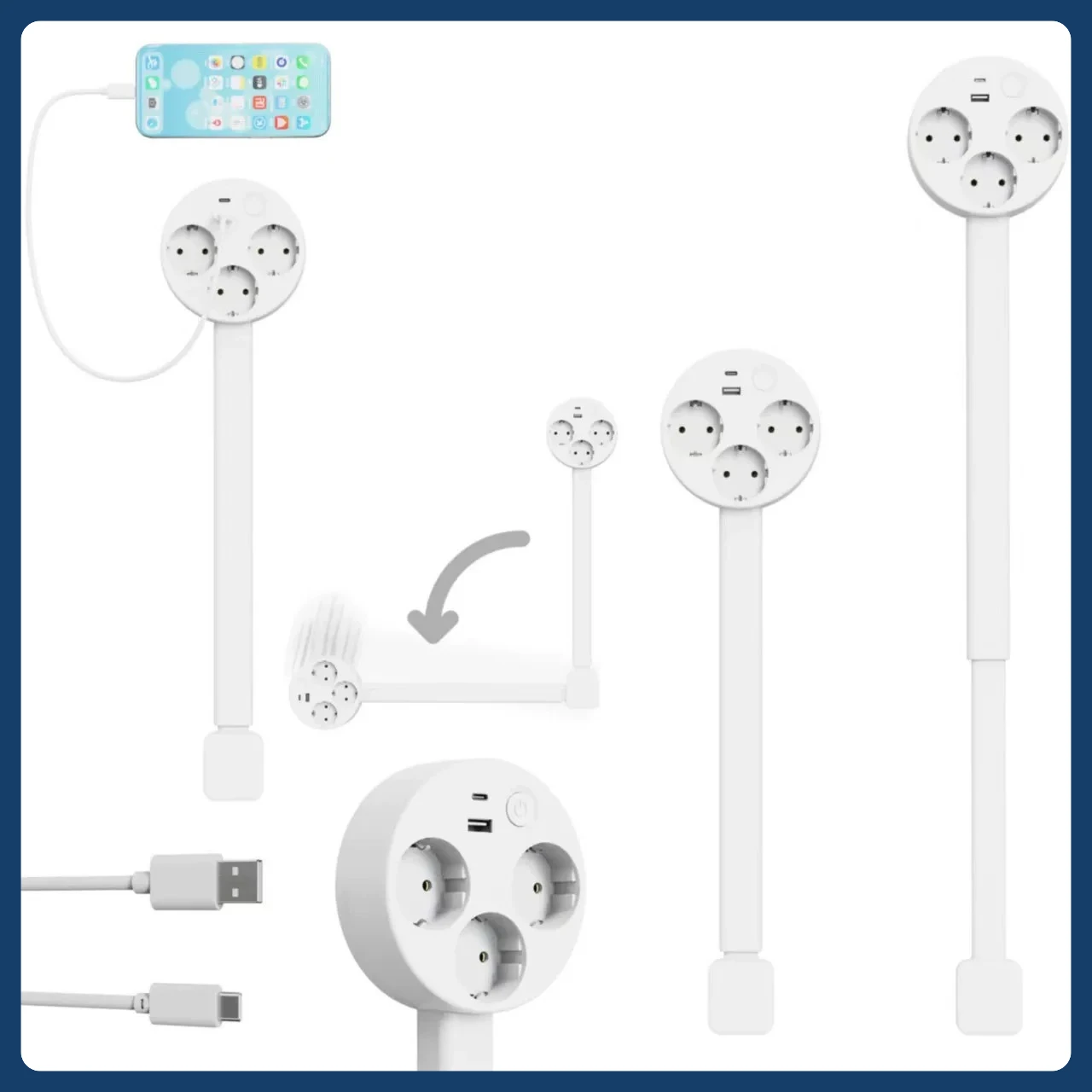 Space-Saving Flat Plug Power S - Power Strip Flat review and price