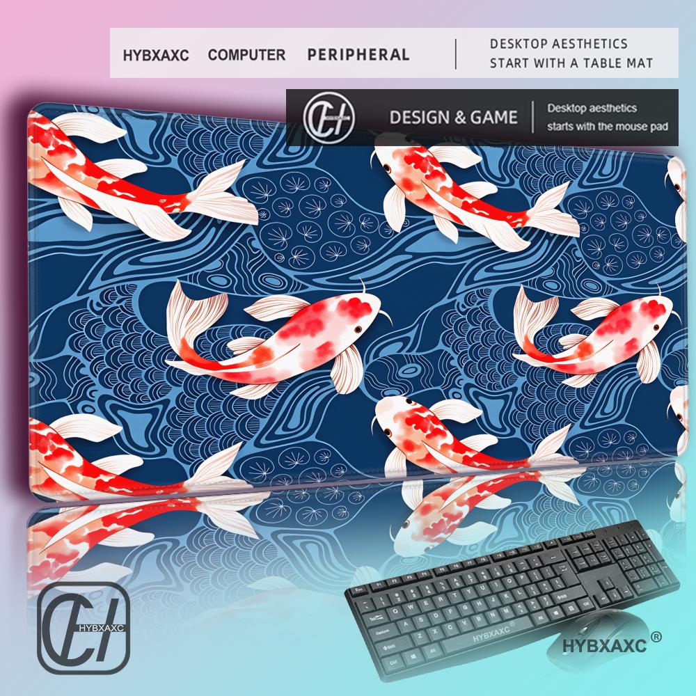 HYBXAXC Japanese Koi Fish Desk - Desk Setup Red review and price