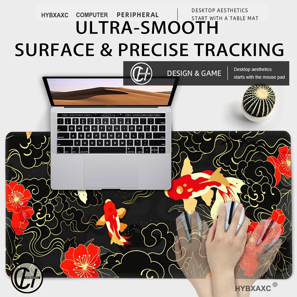 HYBXAXC Japanese Koi Fish Desk - Desk Setup Red review and price
