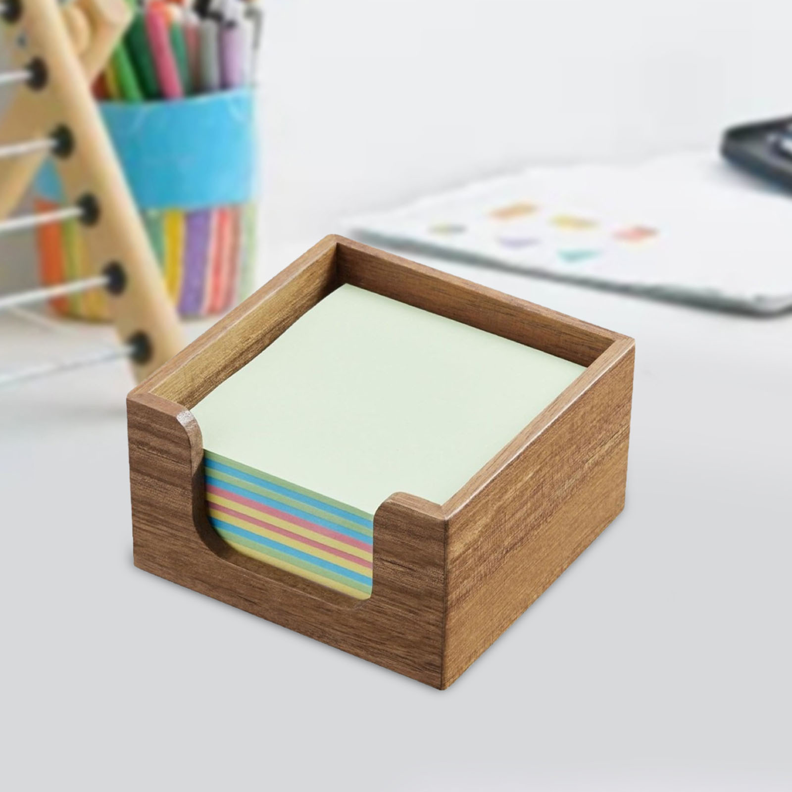 Acacia Wood Sticky Note Holder - Sticky Memo Holder review and price