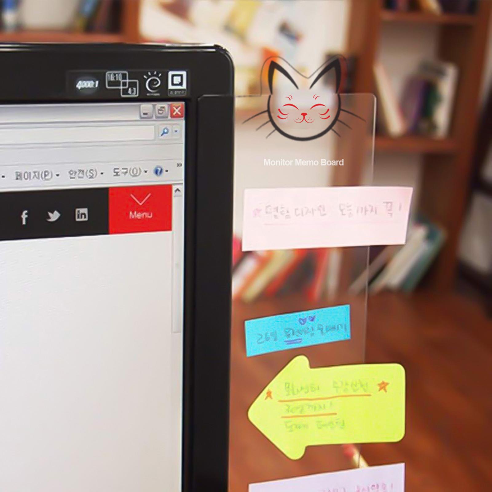 Monitor Side Memo Board Acryli - Sticky Memo Holder review and price