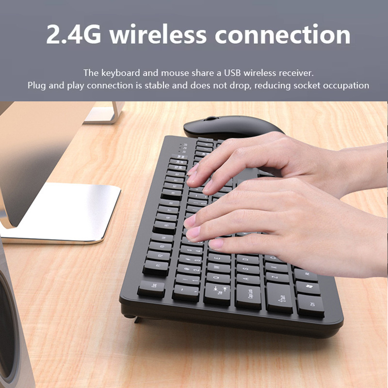 2.4G Wireless Keyboard Mouse S - Desk Setup Keyboard review and price