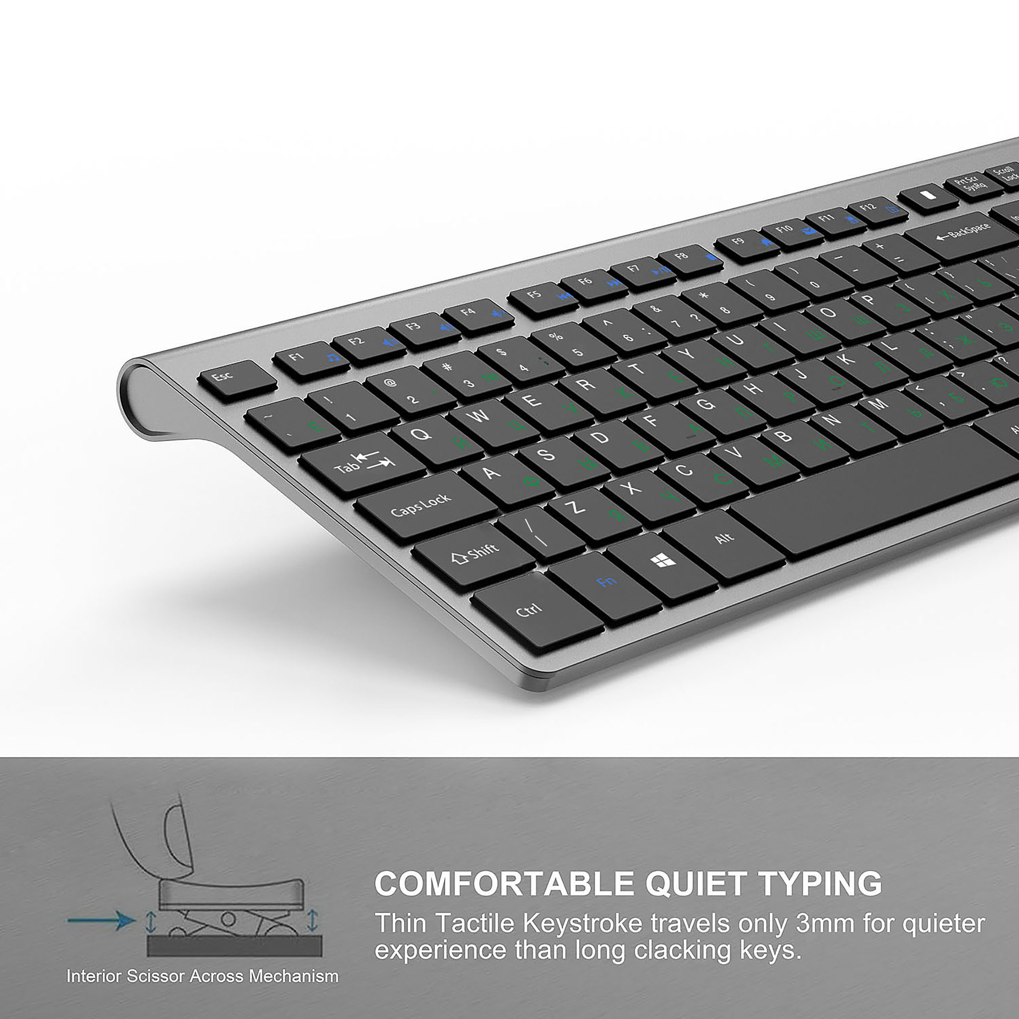 2.4G Rechargeable Wireless Key - Desk Setup Keyboard review and price