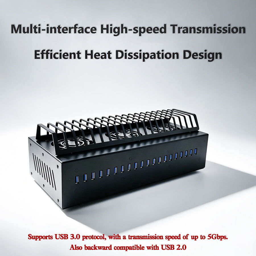20-Port USB 3.0 Hub Chassis +  - Desk Setup Hub review and price