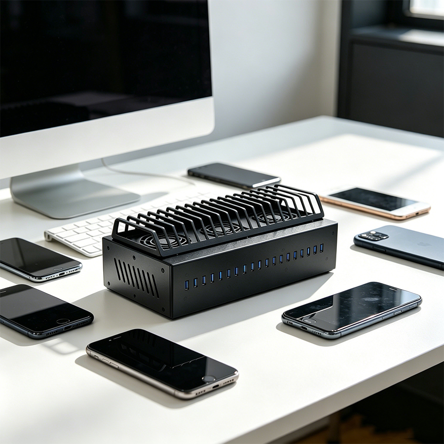 20-Port USB 3.0 Hub Chassis +  - Desk Setup Hub review and price