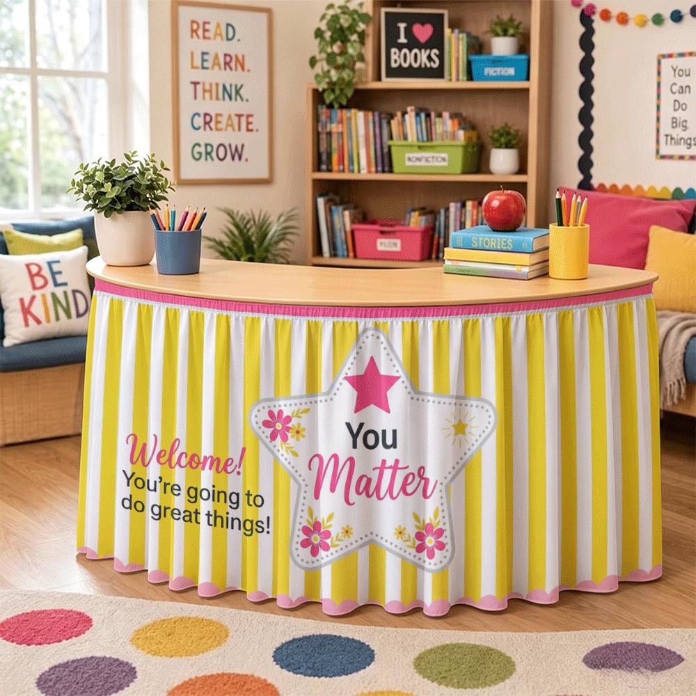 Striped color contrast, simple - Desk Setup Simple review and price