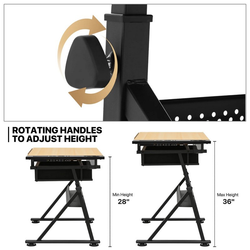 Adjustable Height Drawing Tabl - Desk Setup Pc review and price