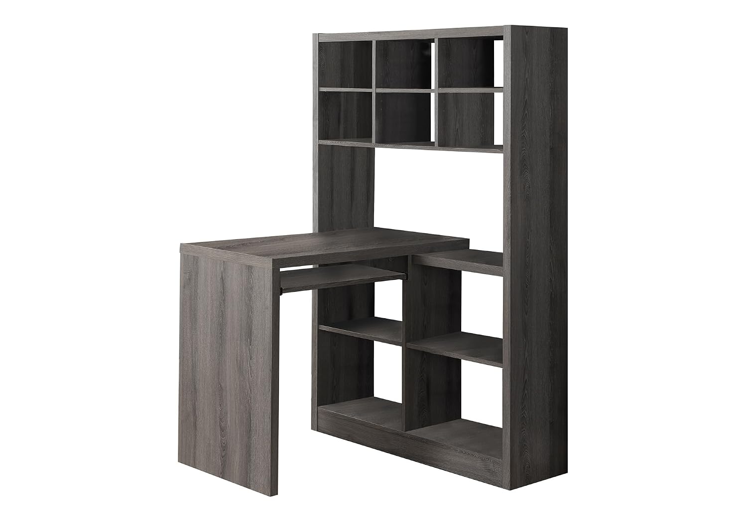 Corner Desk with Adjustable Sh - Desk Setup Dark review and price