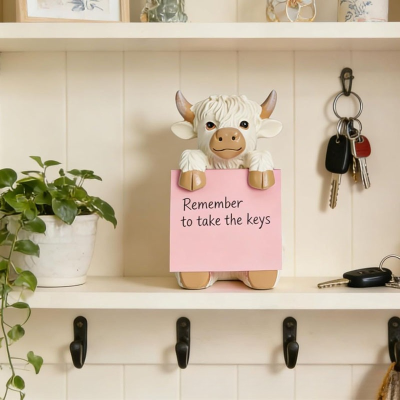 Creative Highland Cow Resin St - Sticky Memo Holder review and price