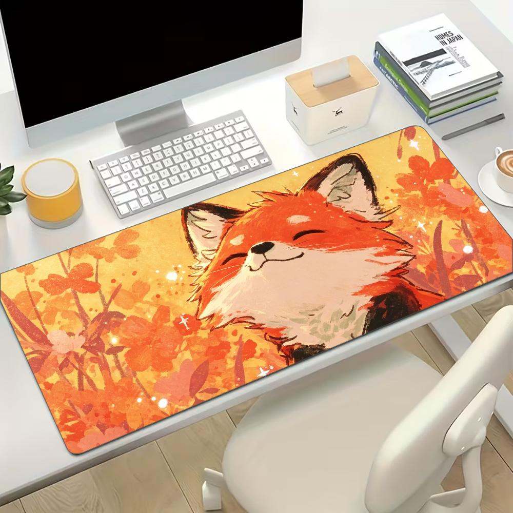 Autumn Red Fox Extended Gaming - Desk Setup Red review and price