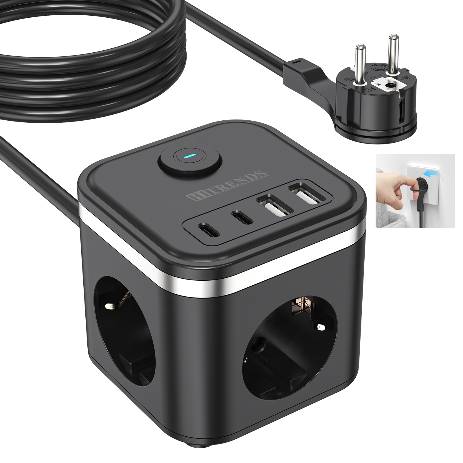 3680W EU Flat Plug Power Strip - Power Strip Flat review and price