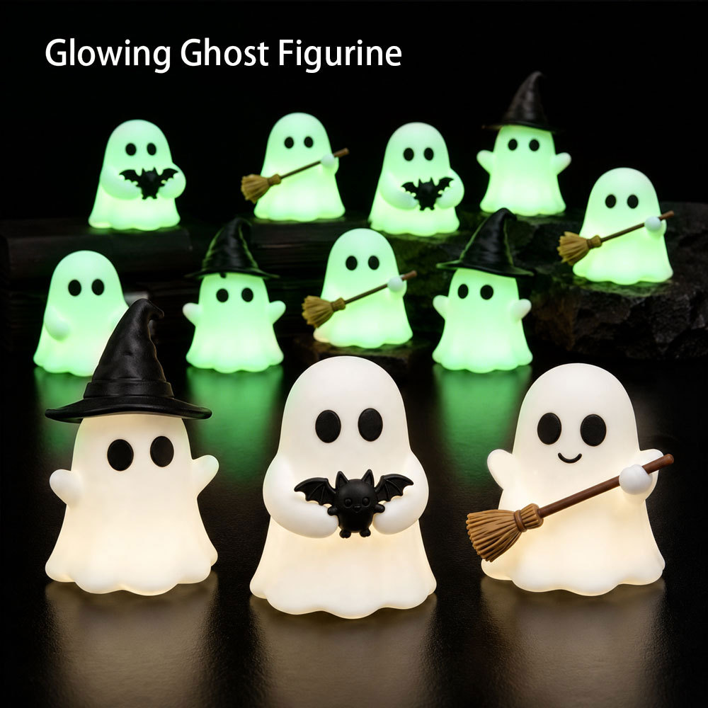 Halloween Luminous Mini Ghost  - Desk Setup Dark review and price