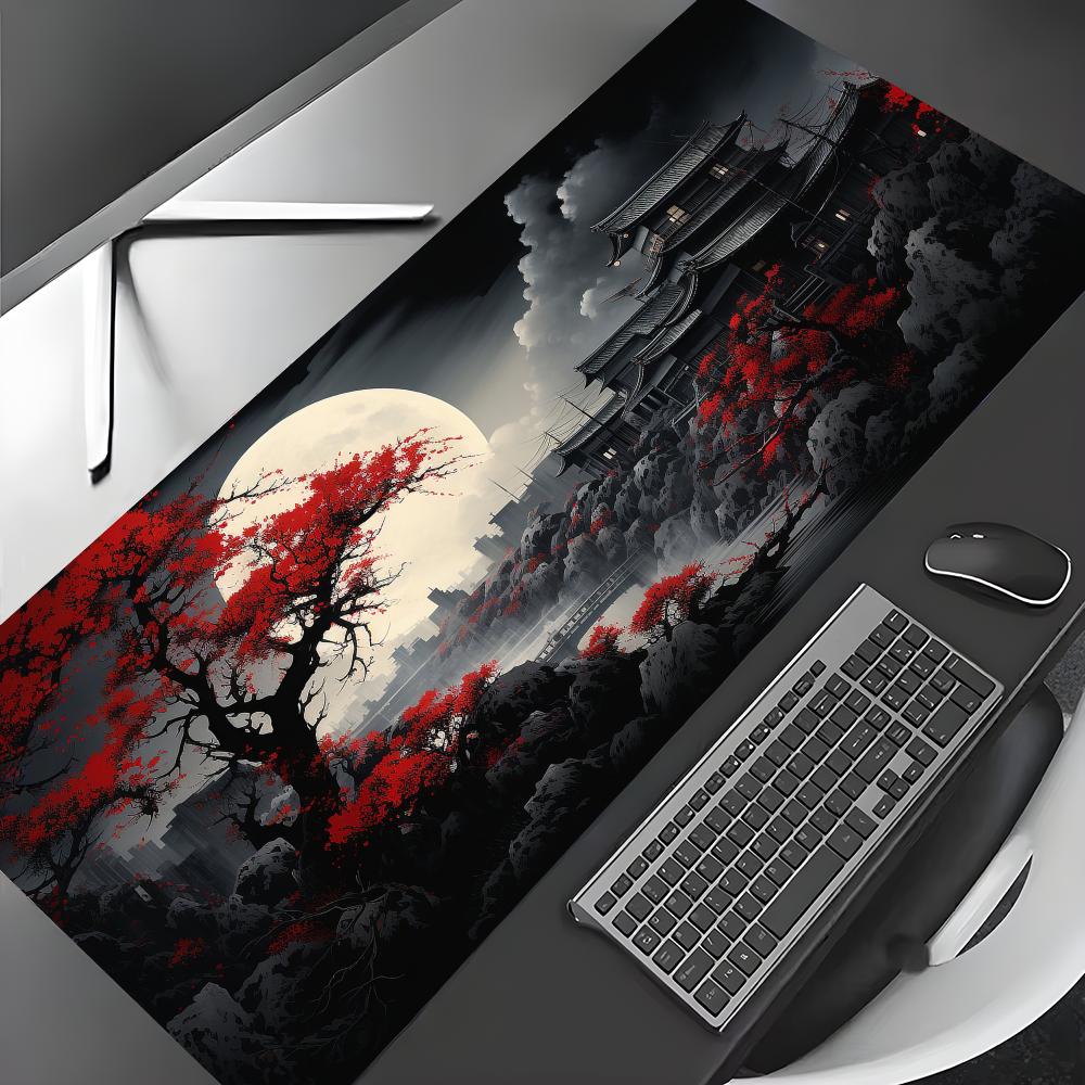 Red and Black Art Landscapes L - Desk Setup Red review and price