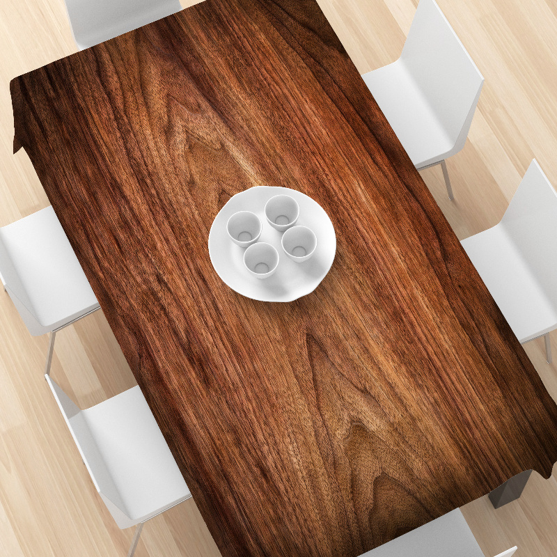 Elegant Dark Wood Grain Tablec - Desk Setup Dark review and price