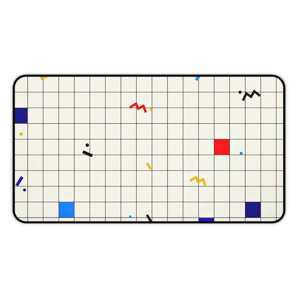 Retro Geometric Grid Desk Mat  - Desk Setup Simple review and price