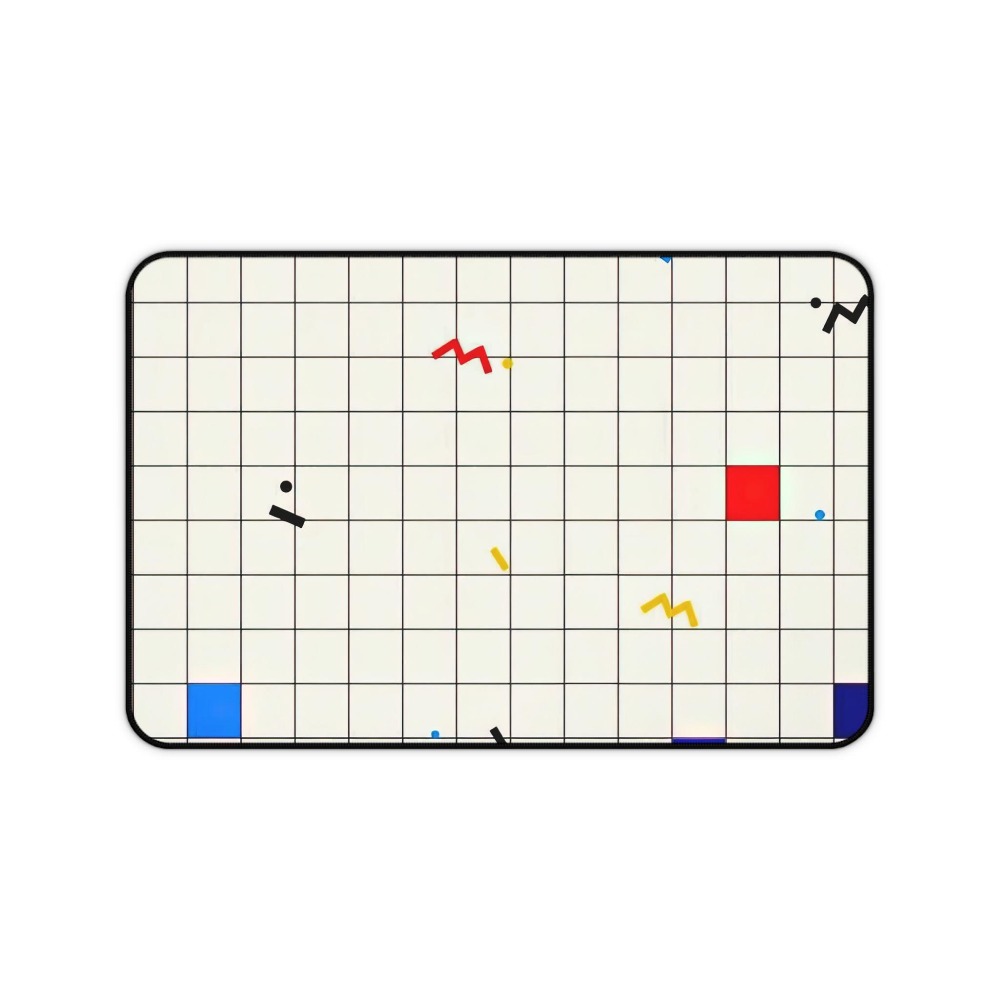 Retro Geometric Grid Desk Mat  - Desk Setup Simple review and price