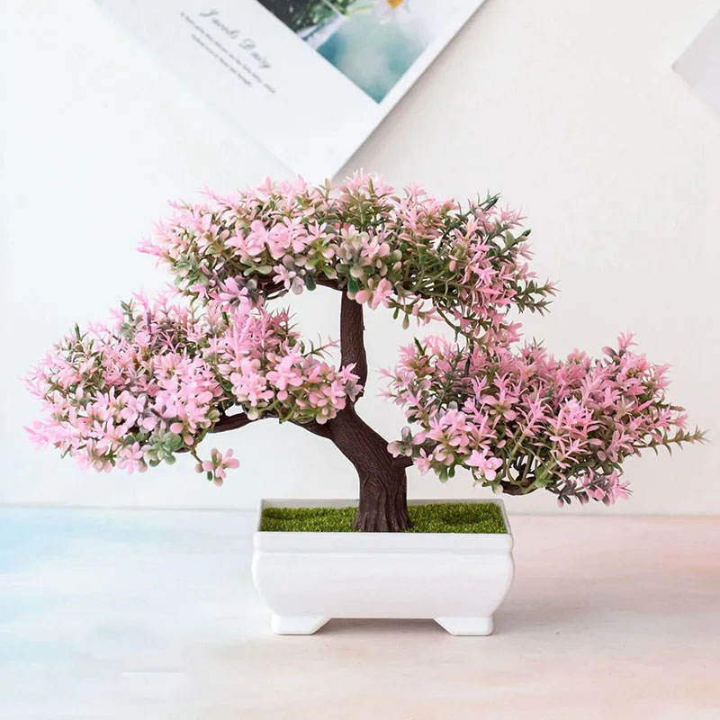 Artificial Plants Bonsai Fake  - Desk Setup At Home review and price
